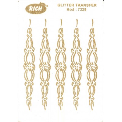 Glitter Transfer Kod 7328